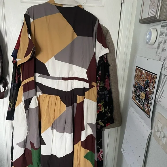 Colorful Geometric Pattern Dress - Picture 3 of 3